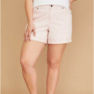 LANE BRYANT GF Denim Short - Lotus Pink Size 14P